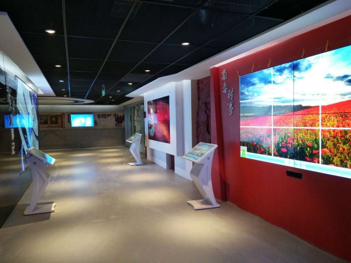 四川某展厅55寸3.5mm液晶拼接屏项目